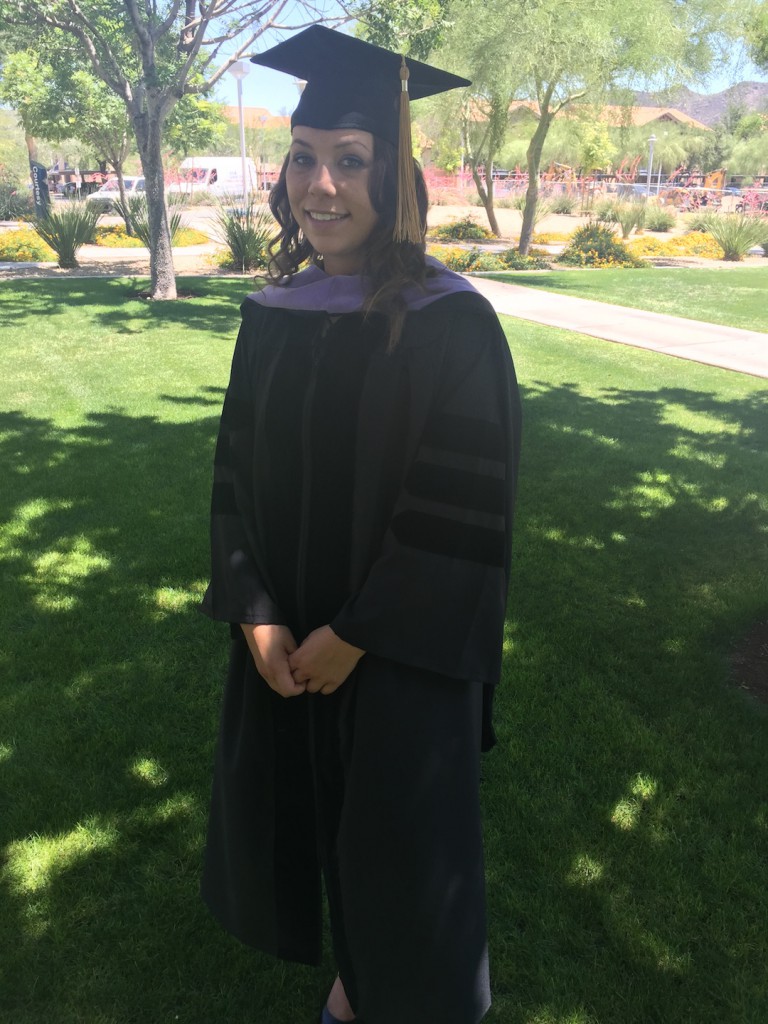 Dr. Emily Hobart at graduation.