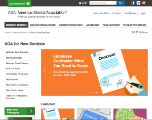 New Dentist portal